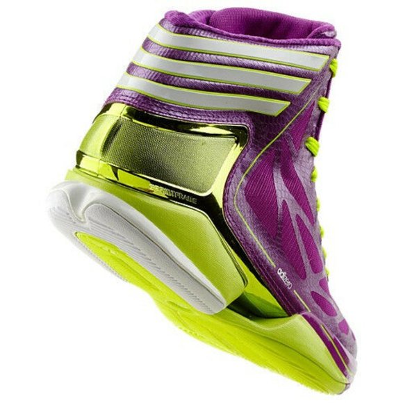 Adidas adiZero Crazy Light 2 Purple Neon Basketball Shoes - Picture 1 of 12